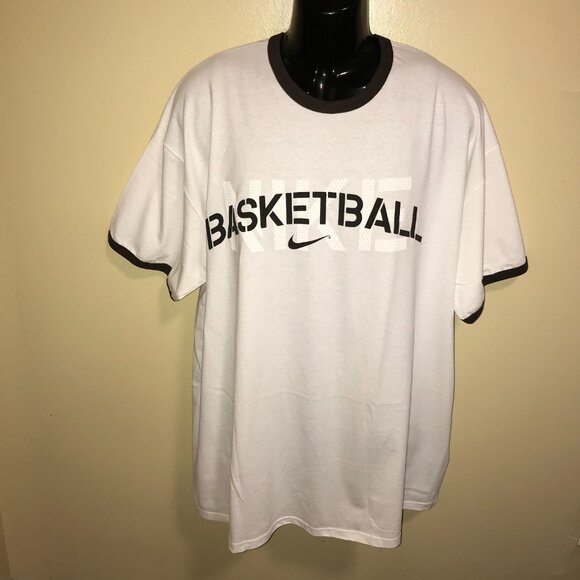 Nike Other - Men's Vintage Nike Basketball Short Sleeve Ringer T-shirt- Size 2XL